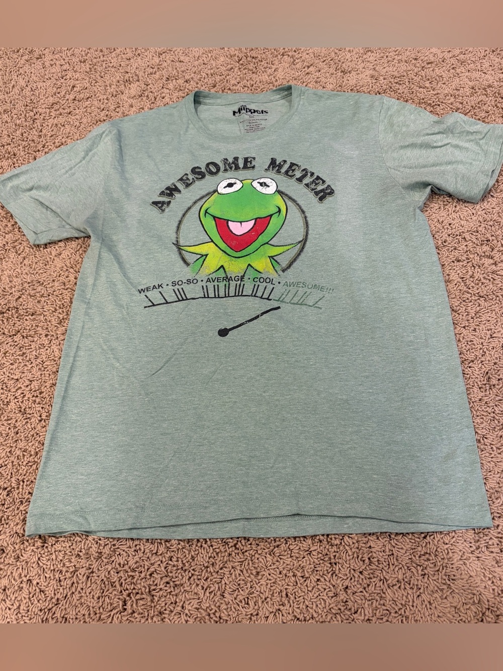 The Muppets  Disney  Kermit  The Frog Green T Shirt Size M